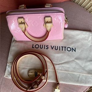 RARE Louis Vuitton Nano Speedy Monogram Vernis - Mochi Pink
